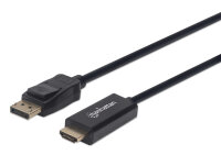 Manhattan DP DisplayPort Stecker auf HDMI Stecker 1.8m schwarz