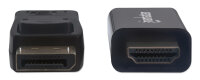 Manhattan DP DisplayPort Stecker auf HDMI Stecker 1.8m schwarz