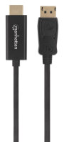 Manhattan DP DisplayPort Stecker auf HDMI Stecker 1.8m schwarz