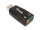 Equip Adapter USB-A->      2x3.5mm St/Bu             schwarz