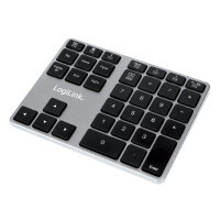 Logilink Keypad Bluetooth, mit 35 Tasten, ALU, Space grau