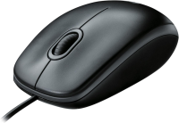 Logitech B100 Optical Mouse USB 800dpi ergonomisch schwarz