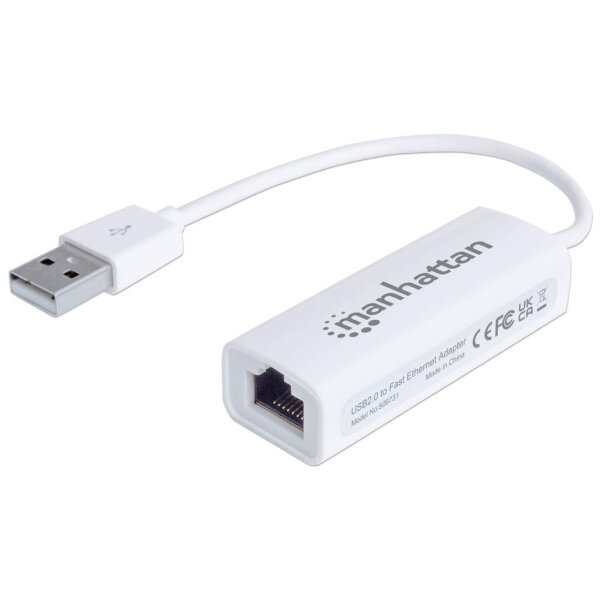Manhattan USB 2.0/RJ45 Adapter