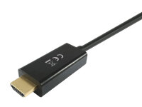 Equip DisplayPort DP1.2 Stecker - >HDMI Stecker 2m Adapterkabel 4K / 30Hz Polybeutel schwarz