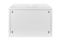 DIGITUS Wandgehäuse SOHO 7HE 370x540x400mm Glastür grau unm.