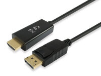Equip DisplayPort DP1.2 Stecker - >HDMI Stecker 3m...