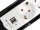 Equip Steckdosenleiste CEE7/7 90°->3xSchuko/2xUSBA +Switch