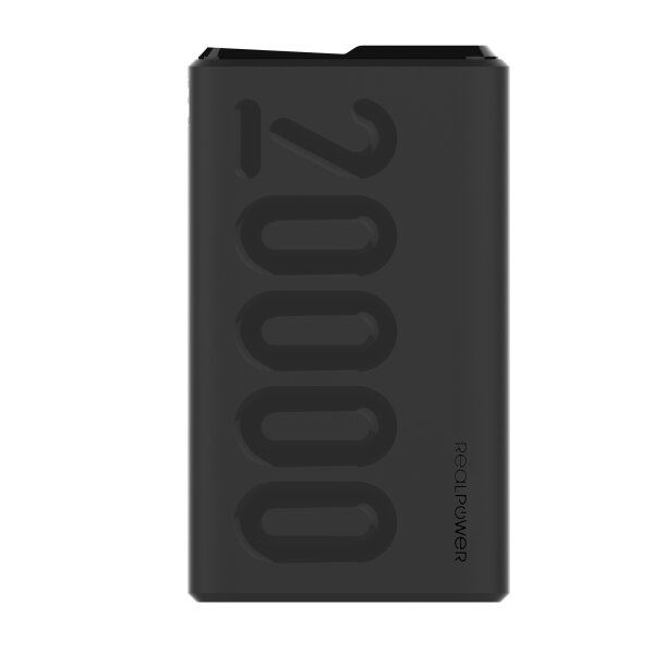 RealPower Powerbank PB-20000 PD+    Black          20.000mAh