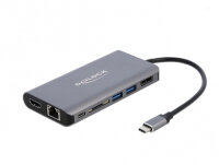 DELOCK USB-C Dockingstation 4K-HDMI/DP/USB3.0/SD/LAN/PD 3.0