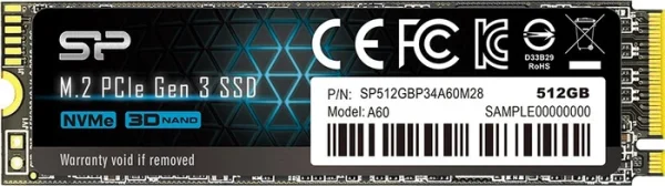 512GB  Silicon Power Ace A60 M.2 NVMe