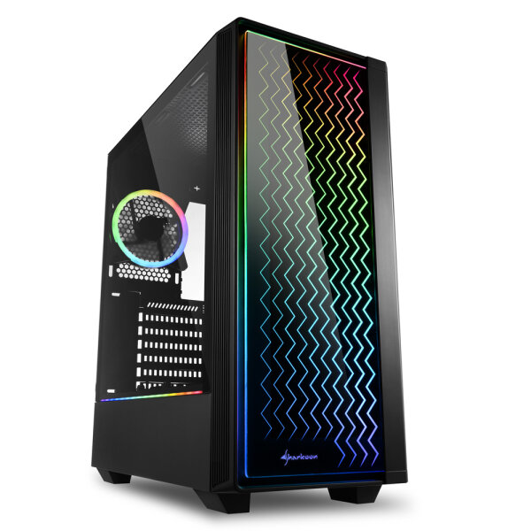 Sharkoon Gehäuse RGB   LIT   200    ATX       1xGlas schwarz