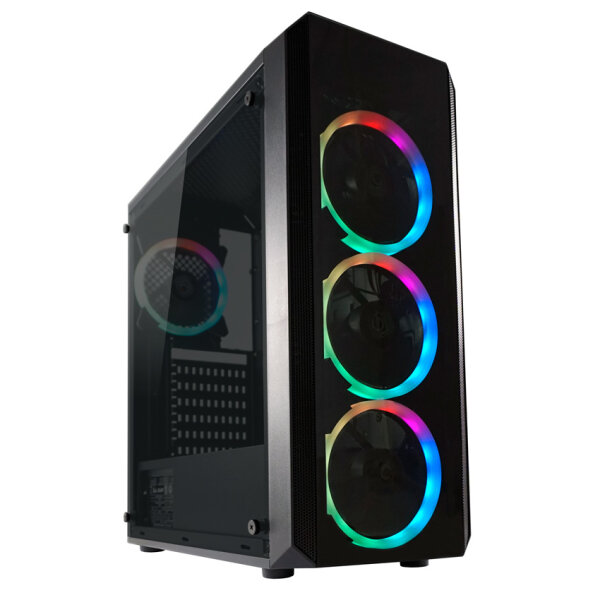 LC-Power Gaming 703B Quad Luxx Window RGB Black Edition