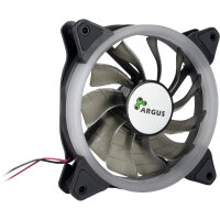 Inter-Tech Argus RS-051 RGB 120mm Case Fan 2-pol Stromanschluß schwarz