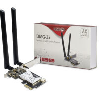 Inter-Tech Wi-Fi6 + BT5.0 PCIe Adapter DMG-35 Antenne 3000Mb retail