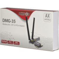 Inter-Tech Wi-Fi6 + BT5.0 PCIe Adapter DMG-35 Antenne 3000Mb retail