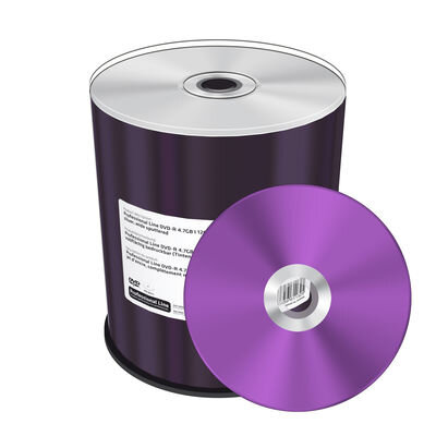 MediaRange DVD+R 4.7GB 100pcs 16x silber voll bedruckbar
