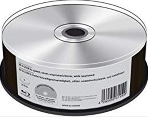 MediaRange BD-R 25GB 6x unbedruckt 25pcs Cakebox