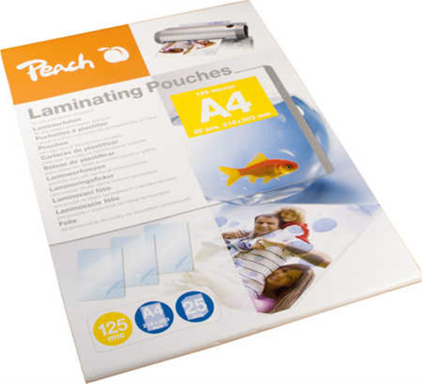 Peach Laminierfolien A4 125mic glänzend PPR525-02       25PK
