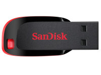 64GB SanDisk Cruzer Blade USB 2.0 Stick schwarz/rot