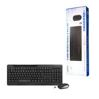 Logilink Funktastatur & Funkmaus 1000dpi Combo Set 2.4GHz Tastatur + Maus schwarz