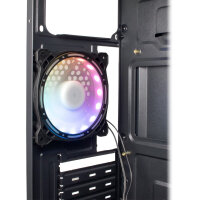 Inter-Tech Gaming-Gehäuse B-02 120mm RGB-Lüfter,LED-Streifen retail