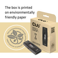 Club3D Repeater DisplayPort 1.4 > DisplayPort 1.4 akt. Bu/Bu retail