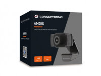 Conceptronic AMDIS Full-HD WebCam + Mikrofon 2MP 1080p / 30Hz USB 2.0 schwarz