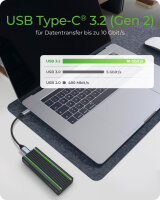 IcyBox  Externes Type-C Gehäuse für M.2 NVMe SSD extern retail
