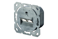 DIGITUS Anschlussdose Cat6a 2xRJ45 geschirmt Unterputz weiß