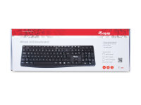 Equip USB Keyboard Rubber Dome Standard Tastatur Kabelgebunden QWERTZ schwarz