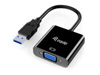 Equip USB 3.0 Typ-A auf VGA Adapter 1920x1080 / 60Hz 15cm...