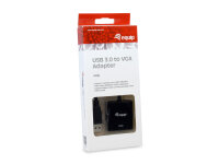 Equip USB 3.0 Typ-A auf VGA Adapter 1920x1080 / 60Hz 15cm schwarz 0.15m PVC