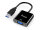 Equip USB 3.0 Typ-A auf VGA Adapter 1920x1080 / 60Hz 15cm schwarz 0.15m PVC