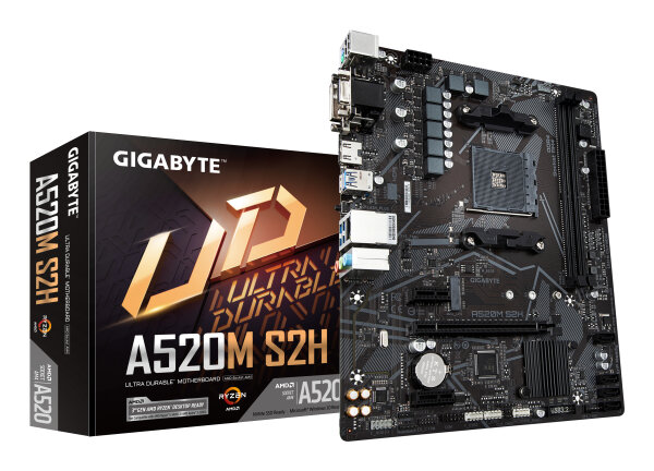 Gigabyte A520M S2H         AMD A520 AM4 mATX DDR4