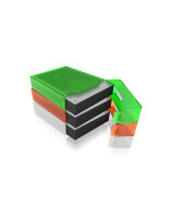 Schutzgehäuse Set IcyBox Set, 6 Stück für 3,5" Festplatten