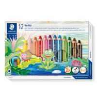 STAEDTLER Buntstift Noris jun 12ST 3in1 + Spitzer