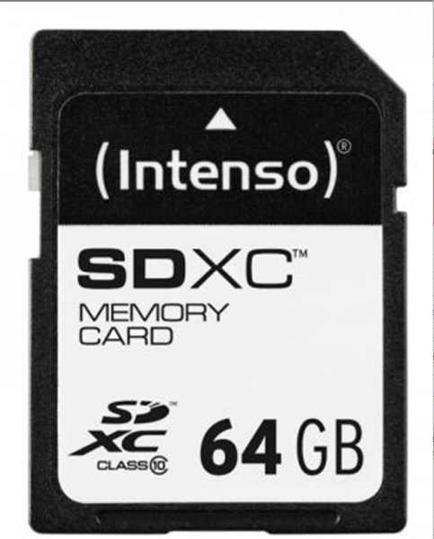 SD Card 64GB Intenso SDXC Class10