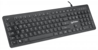 Manhattan Ultraflache USB-Gaming-Tastatur mit LEDs, 12...