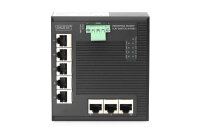 Digitus 8 Port Gigabit Ethernet Netzwerk Switch, Flat, Industrial, Unmanaged