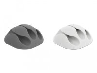 DELOCK Kabelhalter mit 3 Durchführungen Set 6...