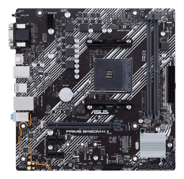 ASUS PRIME B450M-K II     AMD AM4 DDR4 GLAN mATX Mainboard