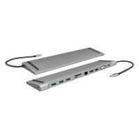 Logilink Dockingstation USB 3.2, 2x HDMI 11-Port, PD5, schw.