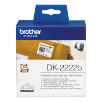 Endlosetiketten Brother DK-22225 QL1050/1050N 30,48m*38mm
