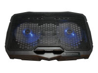 Conceptronic Ergo 2-Fan Cooling Pad 17" USB 2.0 Typ-A Laptop Kühlpad Notebookkühler schwarz