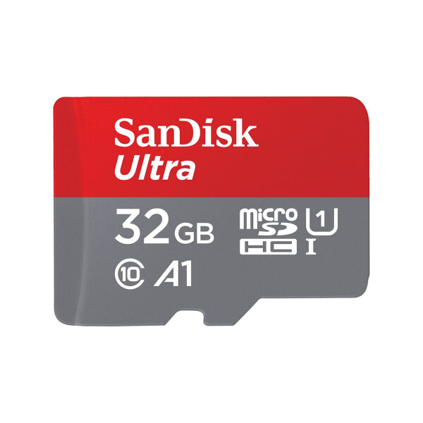 32GB SanDisk Ultra microSDHC UHS-I U1 A1 Class 10 Kit