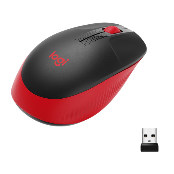 Logitech Wireless Mouse M190 red retail