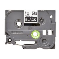 Schriftbandkassette Brother  9mm weiß/schwarz  TZE325