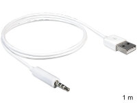 DELOCK Ipod Shuffle Kabel 3,5mm Klinke -> USB A St/St 1.00m