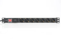 DIGITUS Steckerleiste  7fach Schutzst. Alu 2m Zuleitung