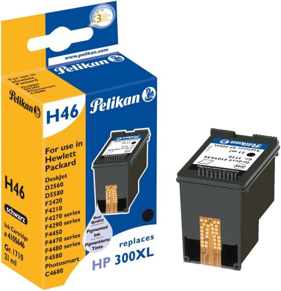 Pelikan Patrone HP300XL         black remanufatured retail
